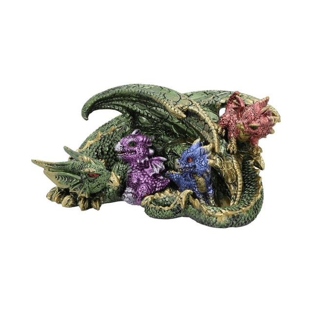 Hatchling Horde Metallic Dragon Figurine 17.3cm