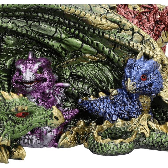 Hatchling Horde Metallic Dragon Figurine 17.3cm