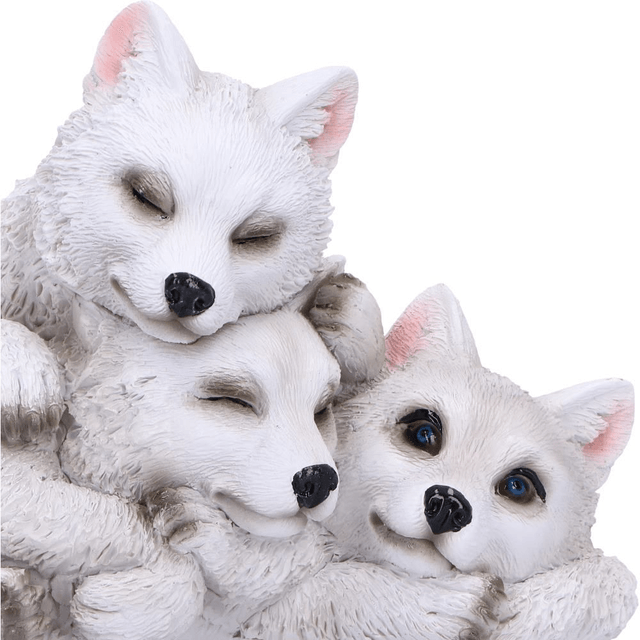 Sleepy Pups Wolf Cubs Figurine 14cm