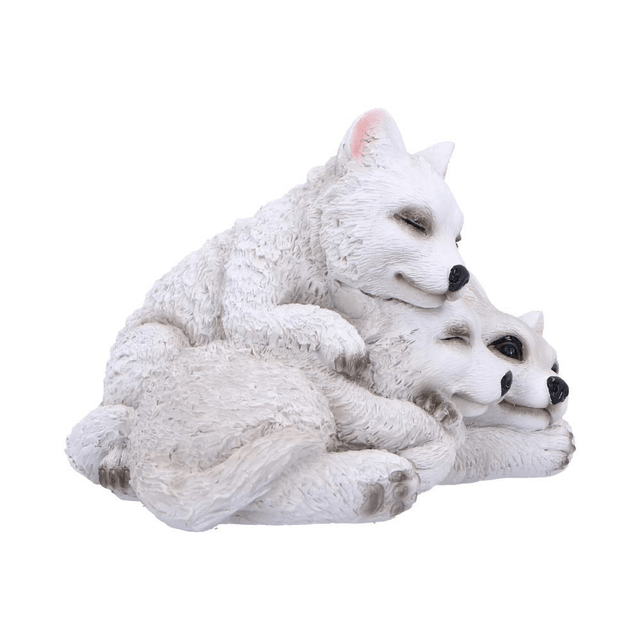 Sleepy Pups Wolf Cubs Figurine 14cm