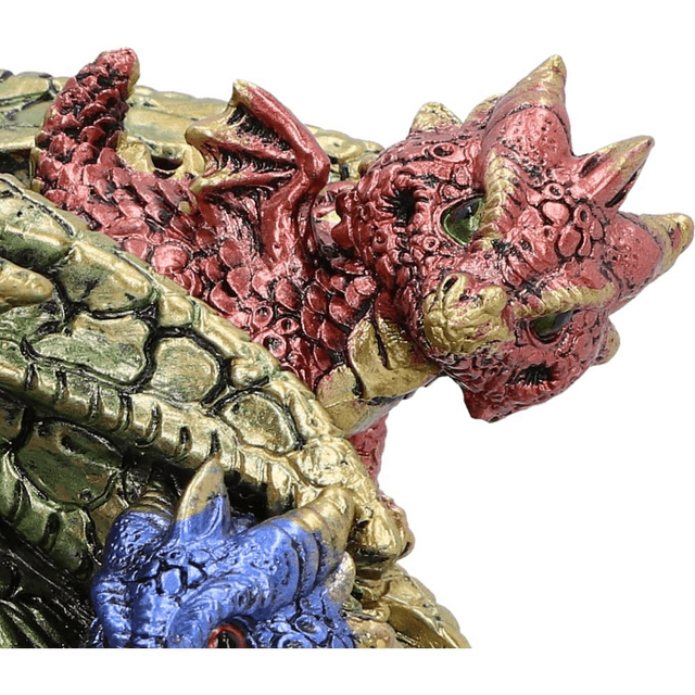 Hatchling Horde Metallic Dragon Figurine 17.3cm